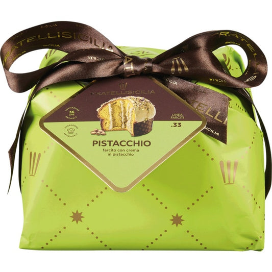 Panettone with Pistachio Cream