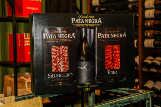 Caixa: Pata Negra e Vinho Quinta de Lemos