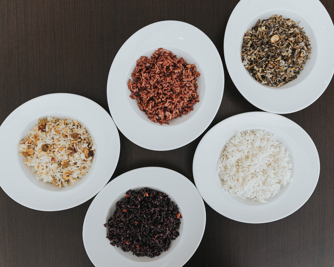 Black Rice Sautéed with Red Peppers