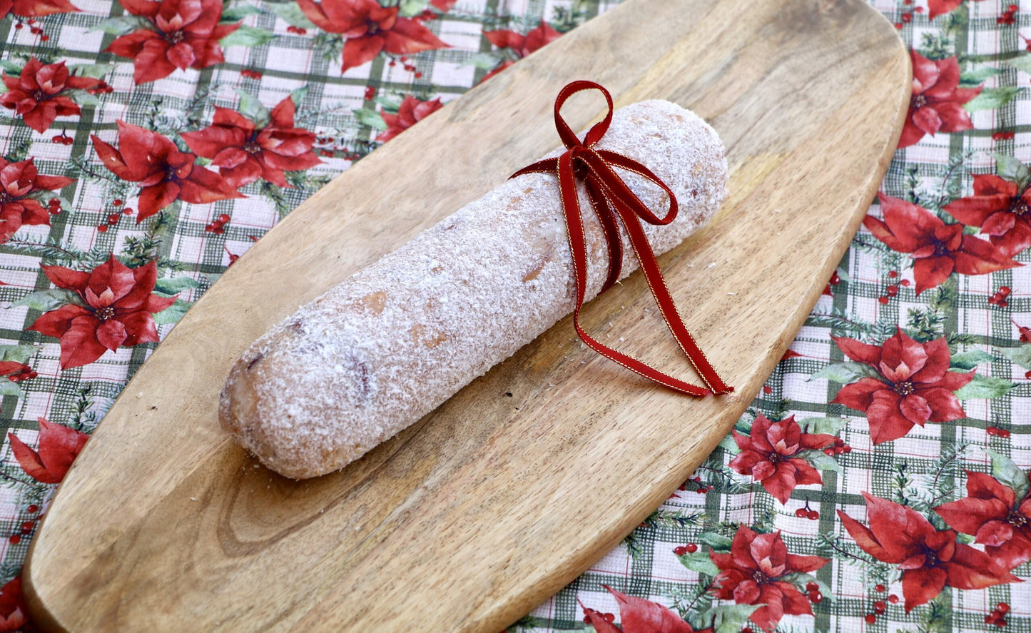 Salame Especial de Chocolate Branco, Coco e Amêndoas